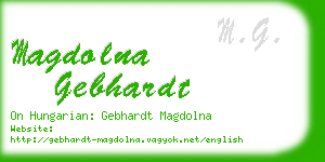 magdolna gebhardt business card